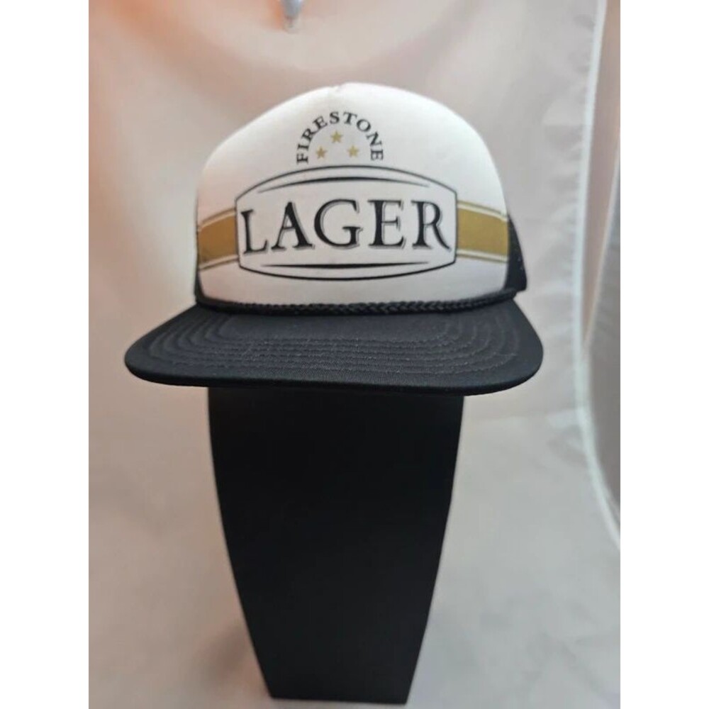 Firestone Walker Lager Beer Trucker Hat Black White Snapback